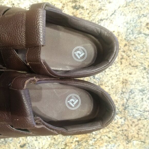 Propet Bayport MSA003L Mens Brown LEATHER Fisherman Sandal Size 13 5E main image 7